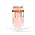 High borosilicate double wall glass cup